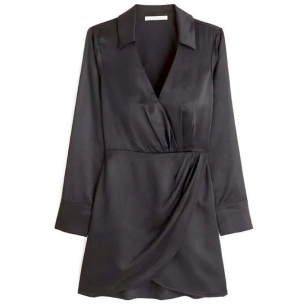 Abercrombie & Fitch Black Long Sleeve Dress